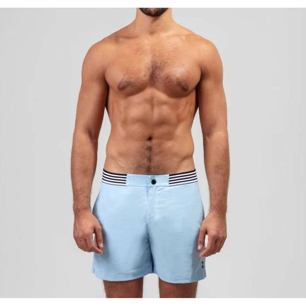 NEW RON DORFF urban pull-on swim shorts in morning blue